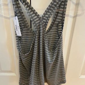 Zyia Grey nimbus split back tank